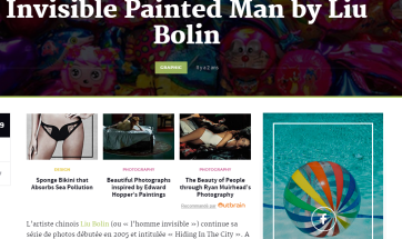 Capture d'écran article "Invisible Painted Man by Liu Bolin" sur Fubiz, URL : http://www.hellocoton.fr/to/SWhc#http://www.fubiz.net/2014/06/27/invisible-painted-man-by-liu-bolin/